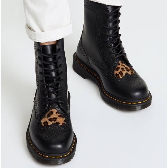 dr martens leopard heart